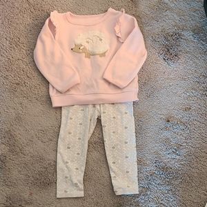 Baby girl hedgehog outfit